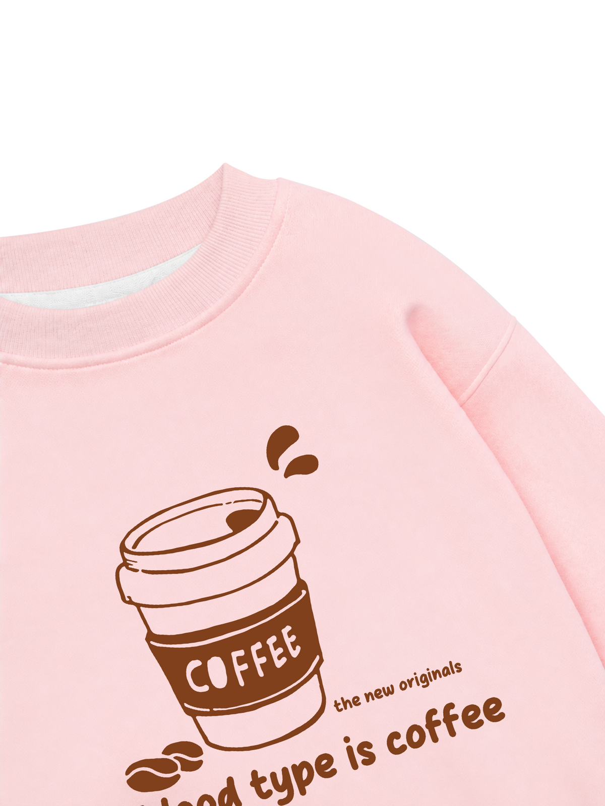 Áo Sweater Nỉ Hai Da My Blood Type Is Coffee