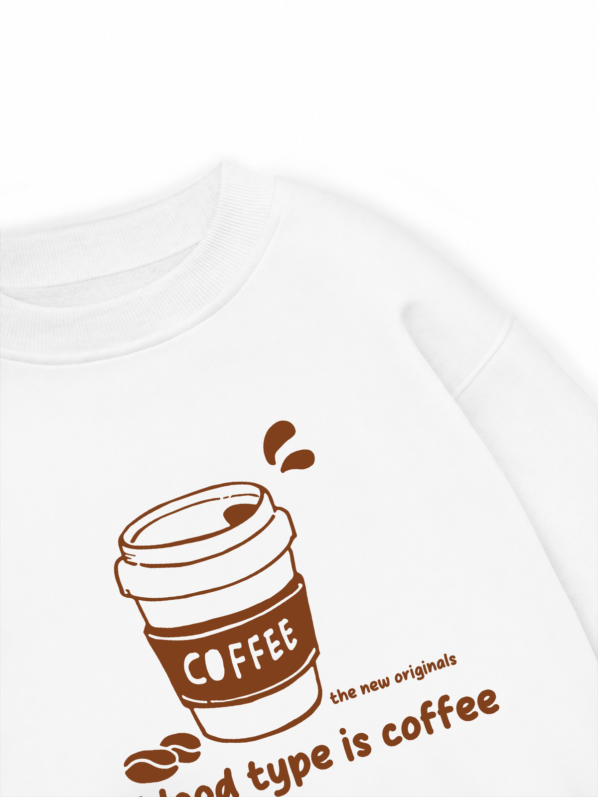Áo Sweater Nỉ Hai Da My Blood Type Is Coffee