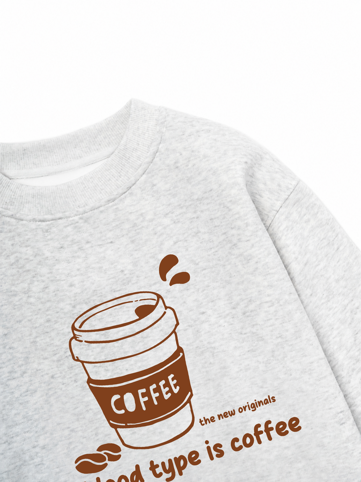 Áo Sweater Nỉ Hai Da My Blood Type Is Coffee