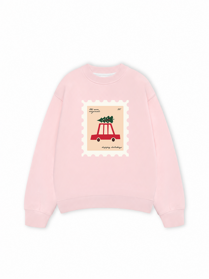Áo Sweater Nỉ Hai Da Happy Holidays