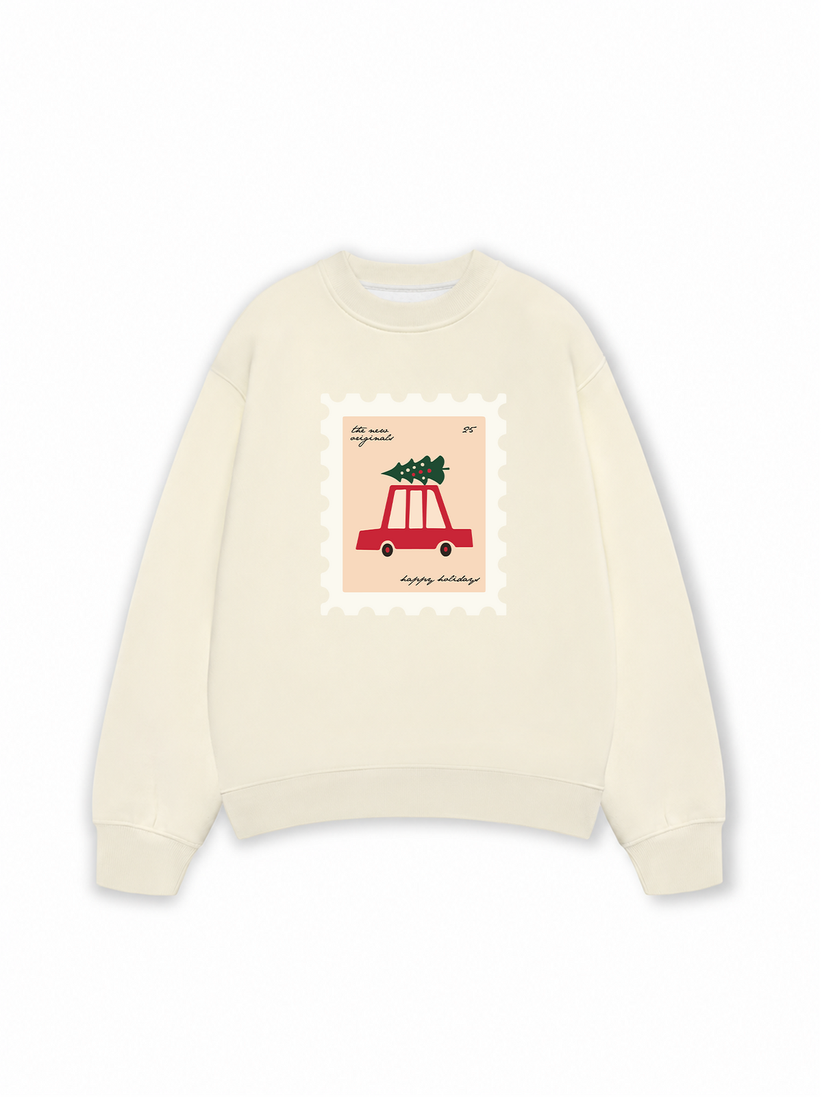 Áo Sweater Nỉ Hai Da Happy Holidays