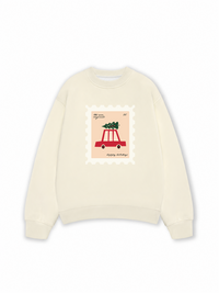 Áo Sweater Nỉ Hai Da Happy Holidays
