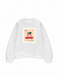 Áo Sweater Nỉ Hai Da Happy Holidays
