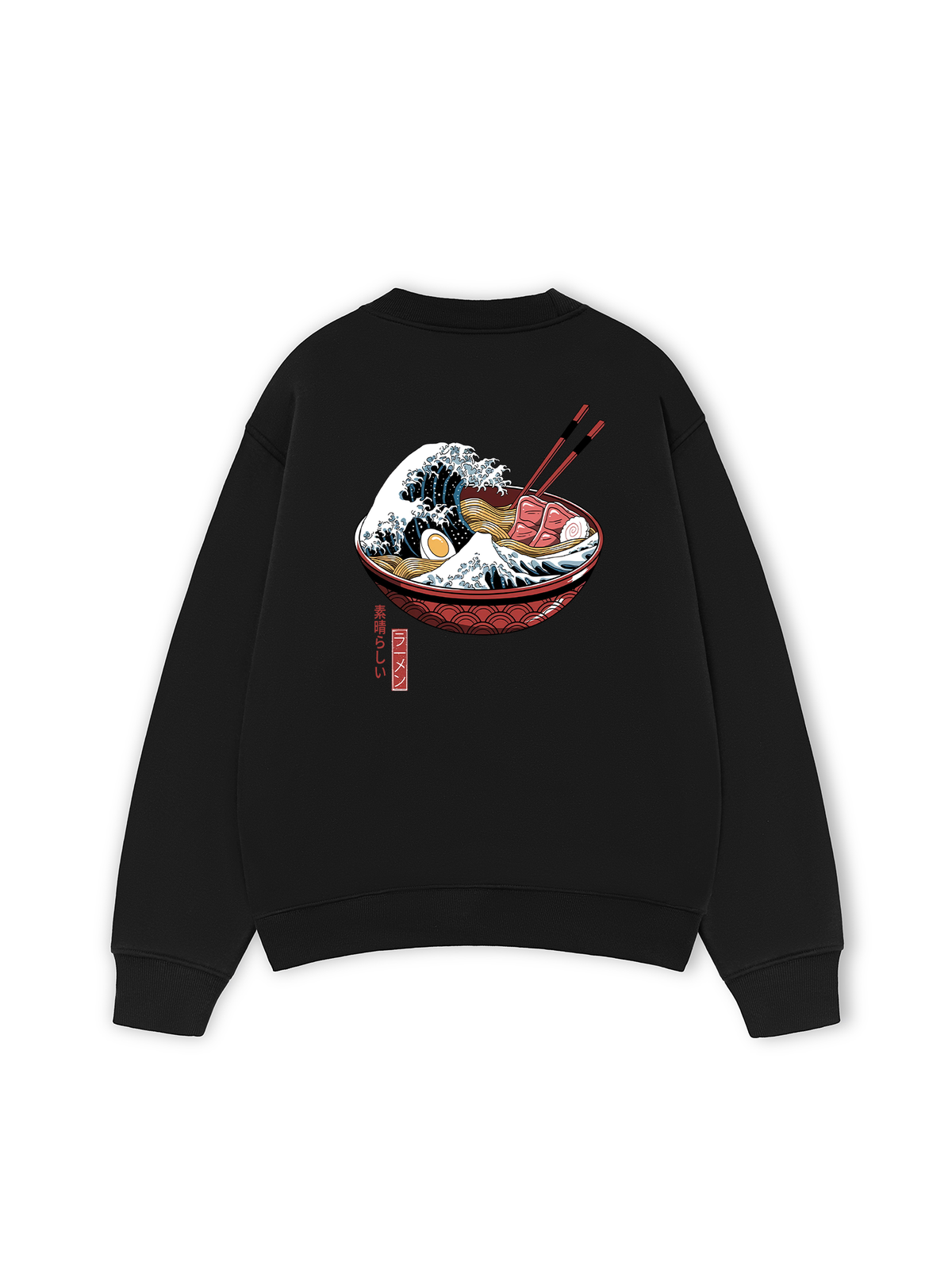 Áo Sweater Nỉ Hai Da Ramen Wave