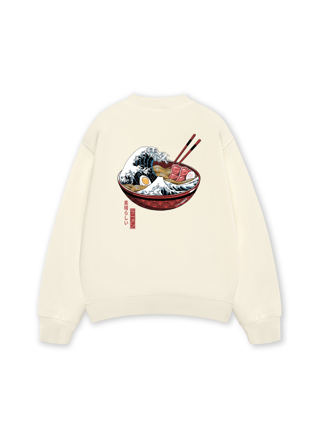 Áo Sweater Nỉ Hai Da Ramen Wave