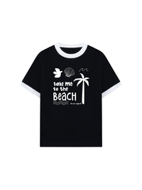 Áo Thun Ringer Relaxed Fit Take Me To The Beach