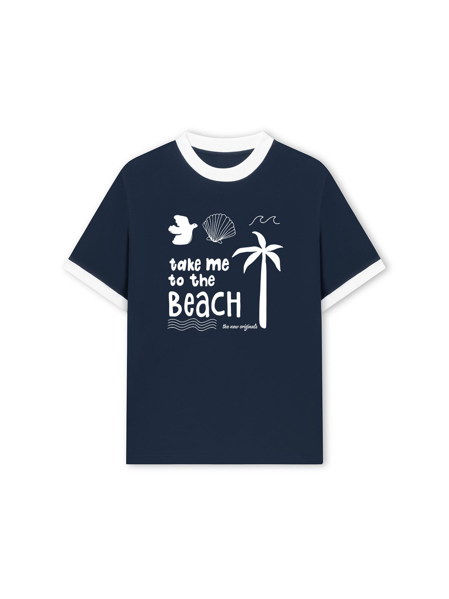Áo Thun Ringer Relaxed Fit Take Me To The Beach