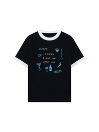 Áo Thun Ringer Relaxed Fit I Think I Like This Little Life