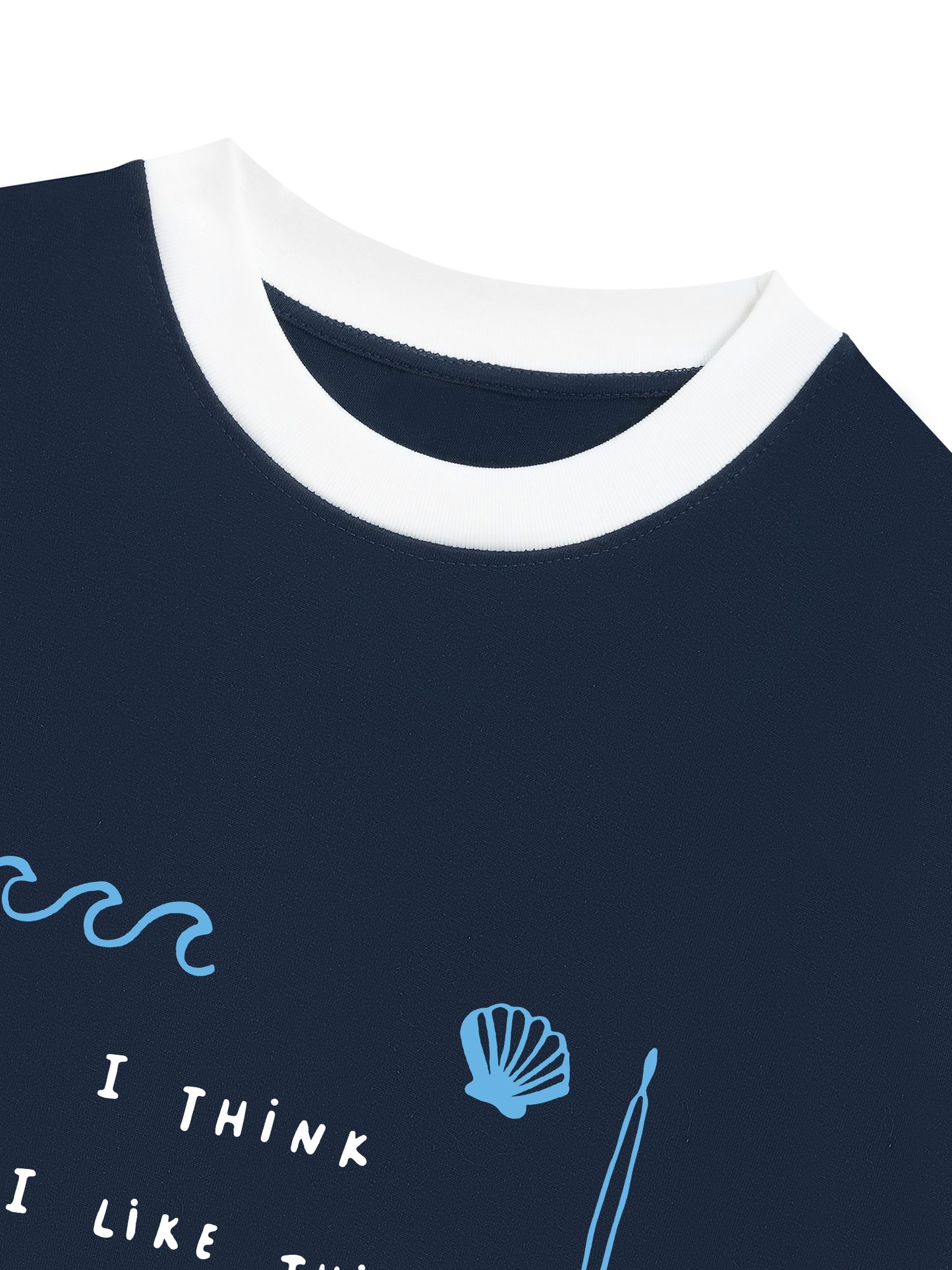 Áo Thun Ringer Relaxed Fit I Think I Like This Little Life