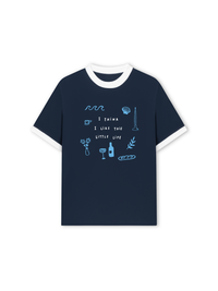 Áo Thun Ringer Relaxed Fit I Think I Like This Little Life