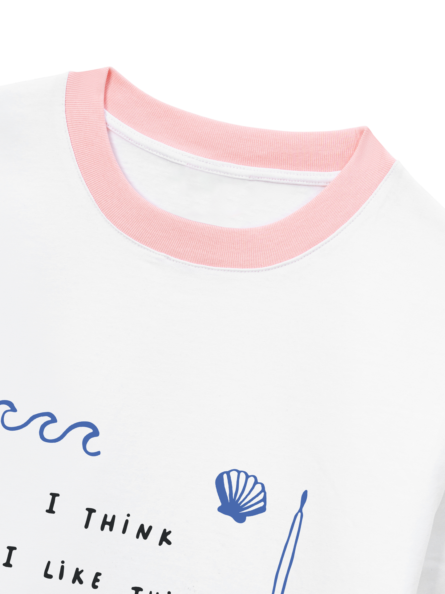 Áo Thun Ringer Relaxed Fit I Think I Like This Little Life