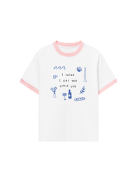 Áo Thun Ringer Relaxed Fit I Think I Like This Little Life