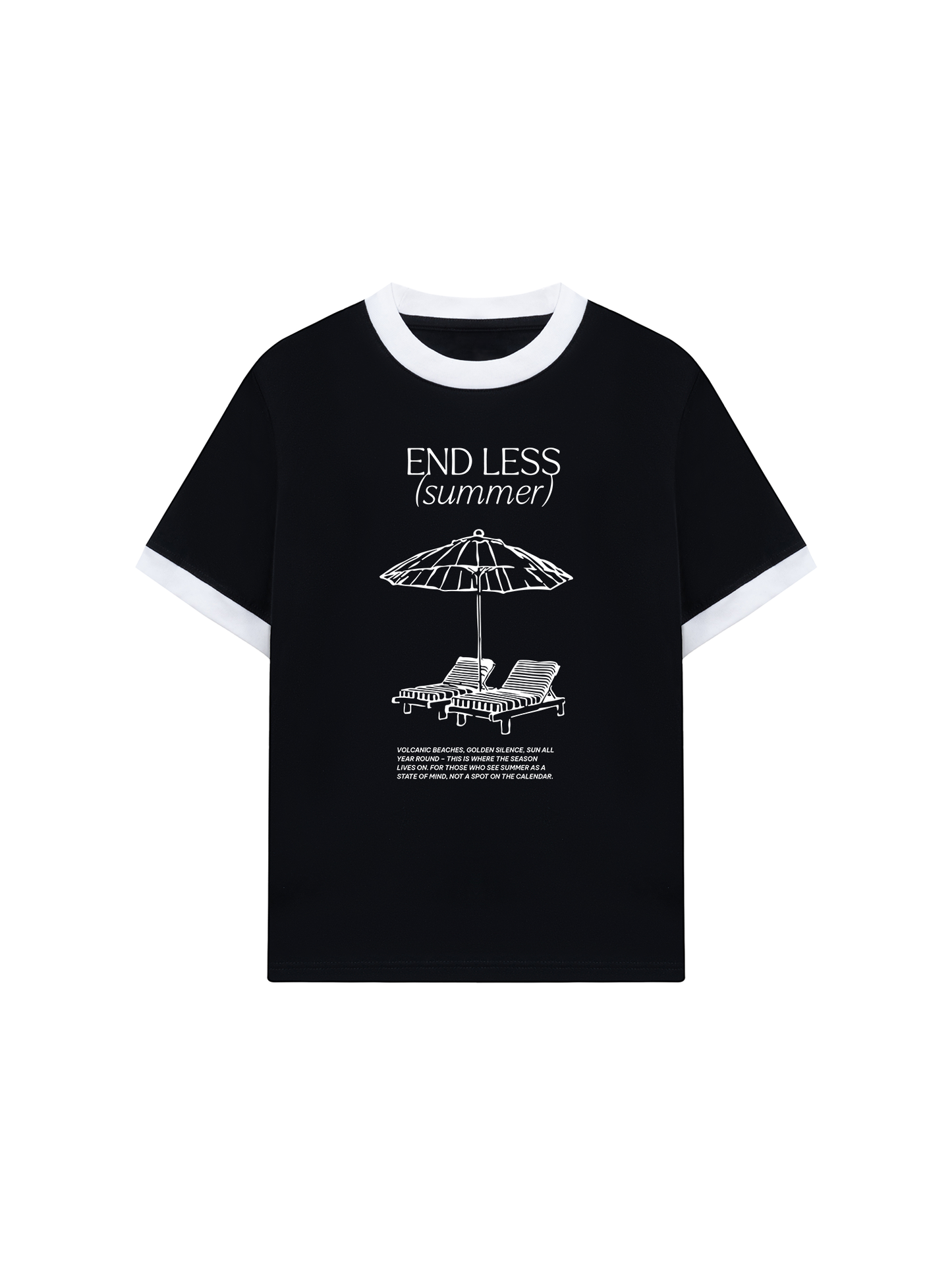 Áo Thun Ringer Relaxed End Less Summer Quote