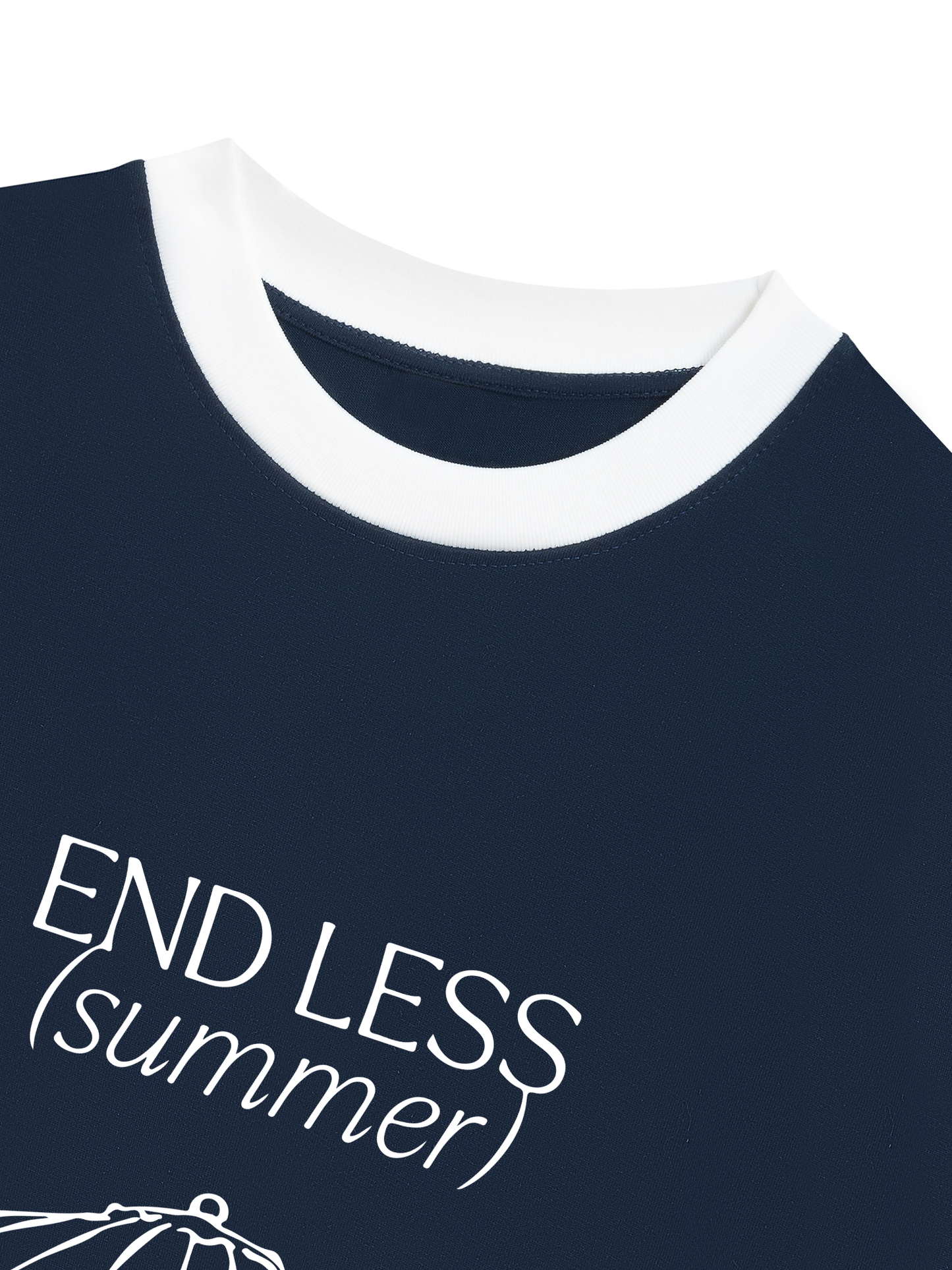 Áo Thun Ringer Relaxed End Less Summer Quote