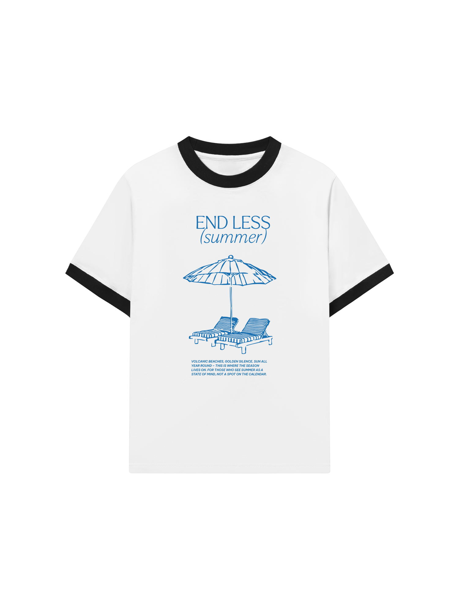 Áo Thun Ringer Relaxed End Less Summer Quote