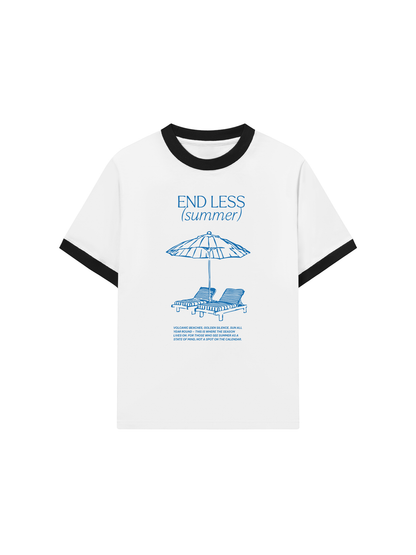 Áo Thun Ringer Relaxed End Less Summer Quote