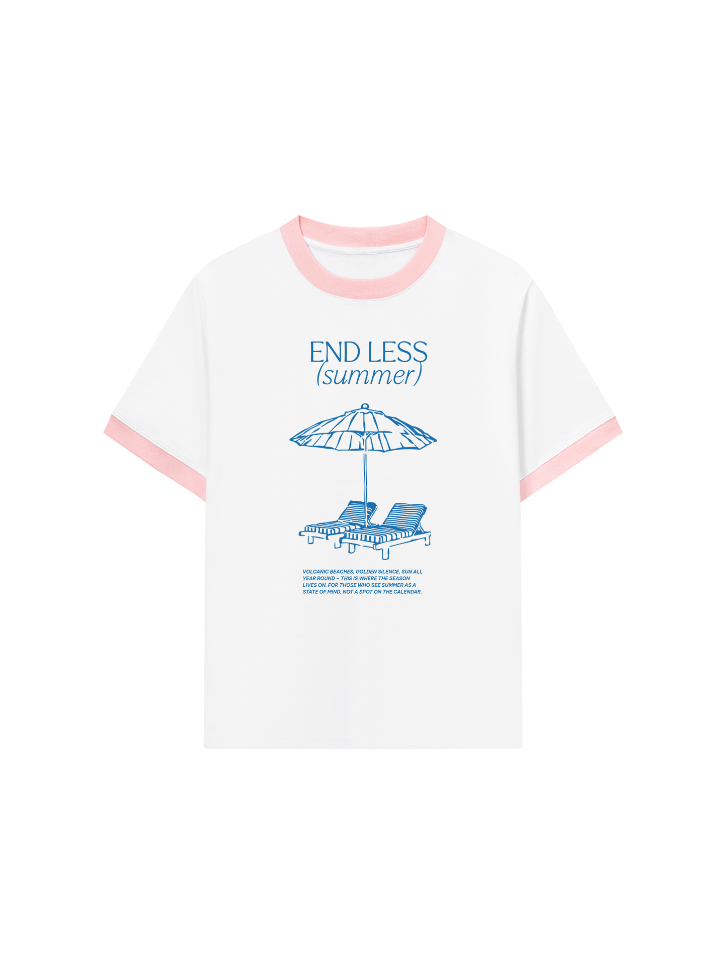 Áo Thun Ringer Relaxed End Less Summer Quote