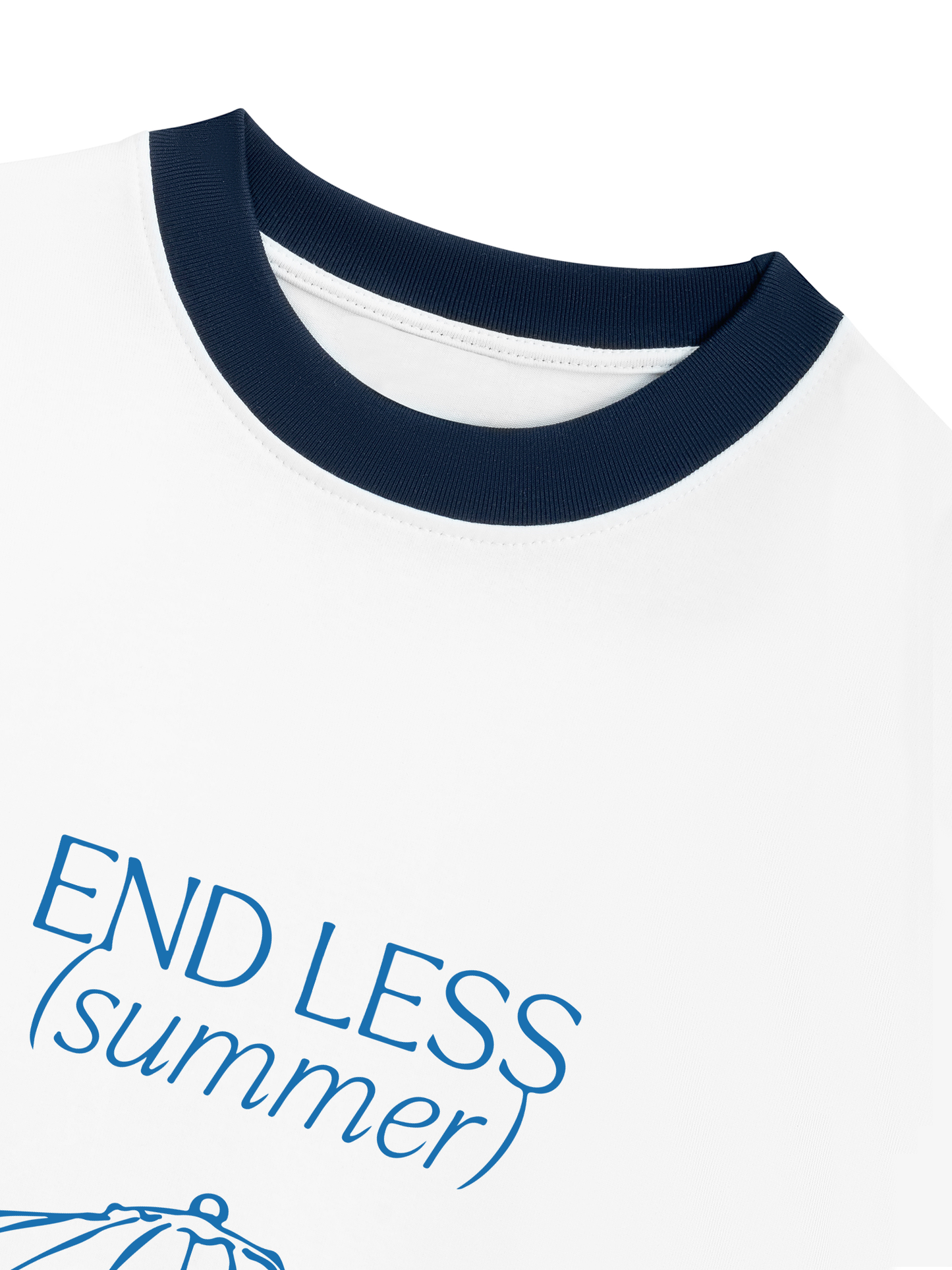 Áo Thun Ringer Relaxed End Less Summer Quote