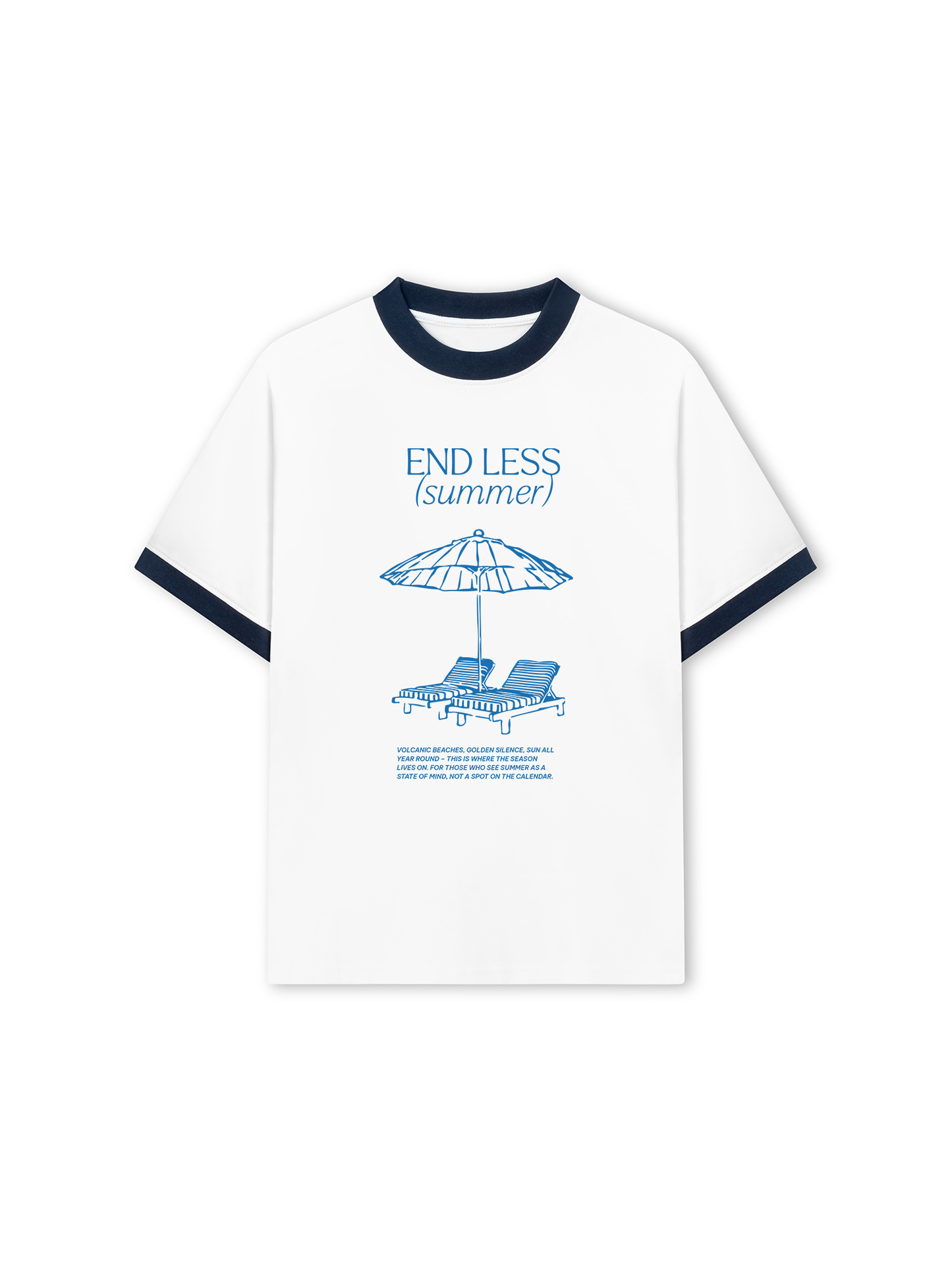 Áo Thun Ringer Relaxed End Less Summer Quote