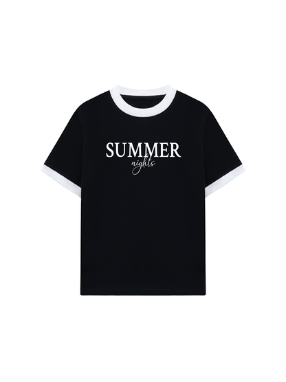 Áo Thun Ringer Relaxed Summer Nights