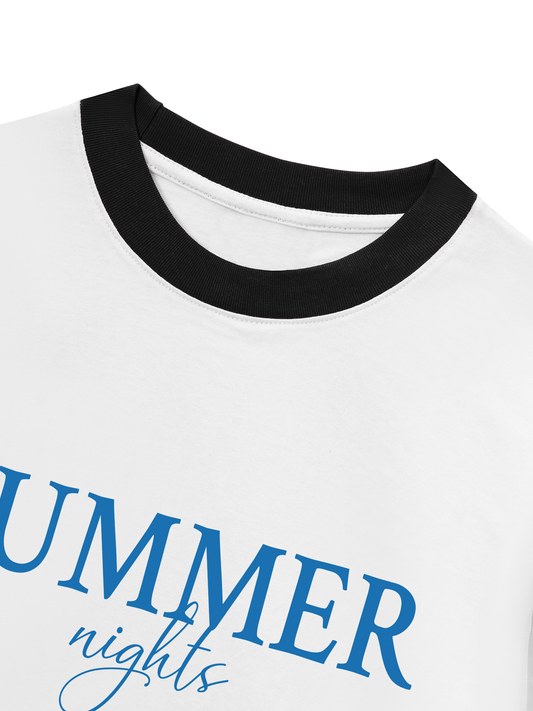 Áo Thun Ringer Relaxed Summer Nights