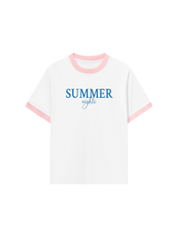 Áo Thun Ringer Relaxed Summer Nights