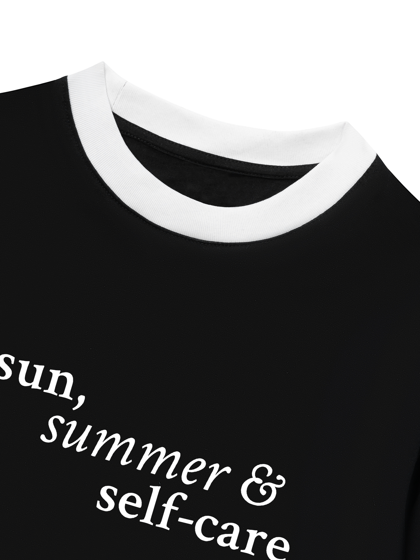 Áo Thun Ringer Relaxed Fit Sun Summer & Self Care