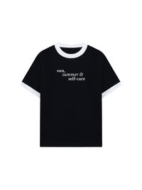 Áo Thun Ringer Relaxed Fit Sun Summer & Self Care