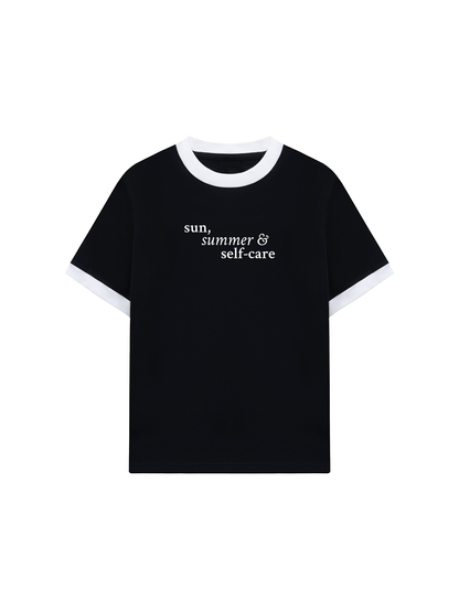 Áo Thun Ringer Relaxed Fit Sun Summer & Self Care