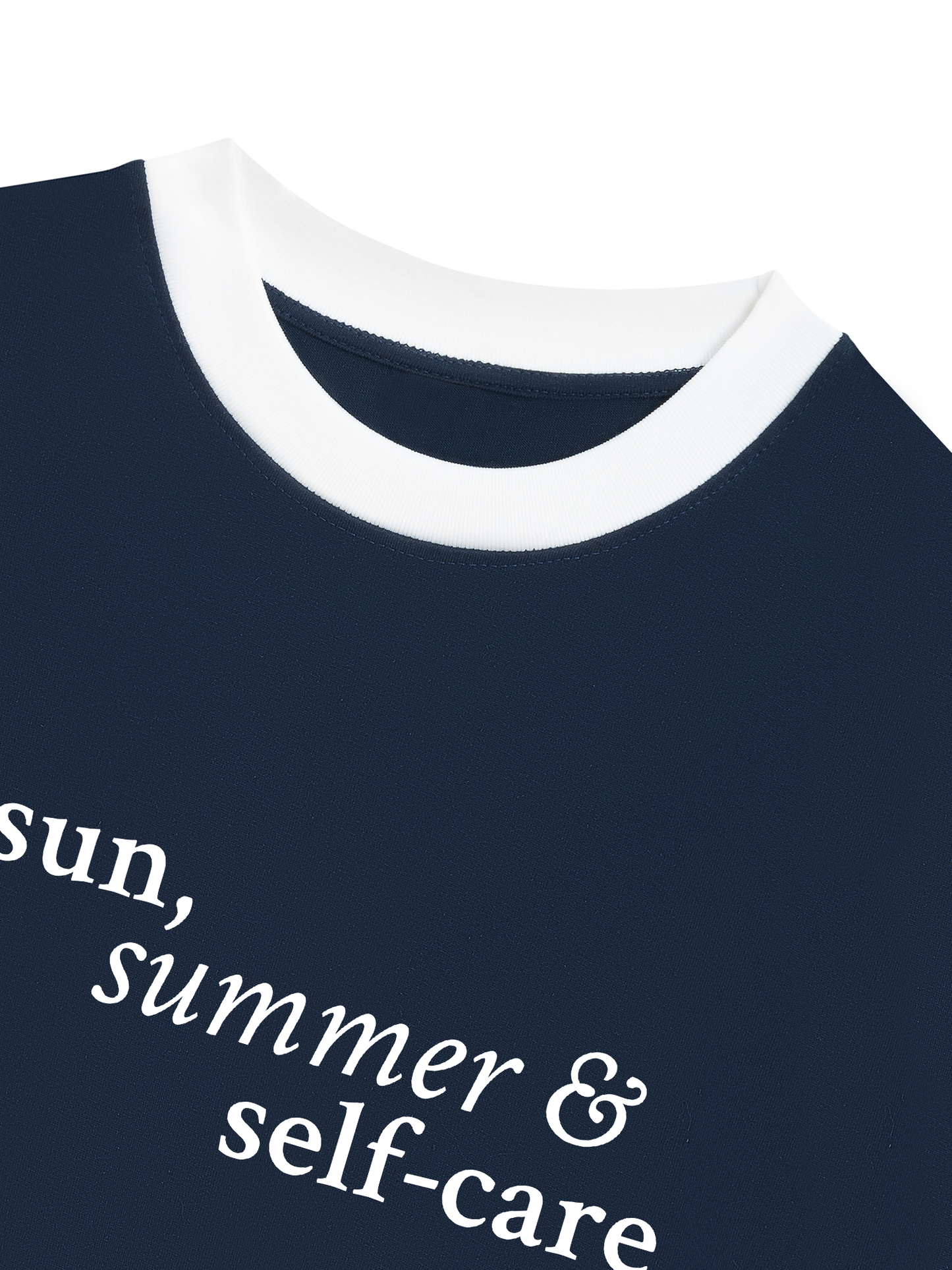 Áo Thun Ringer Relaxed Fit Sun Summer & Self Care