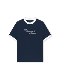 Áo Thun Ringer Relaxed Fit Sun Summer & Self Care