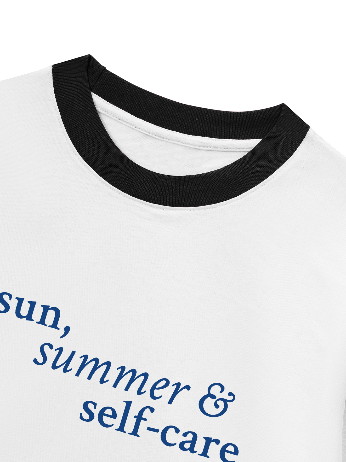 Áo Thun Ringer Relaxed Fit Sun Summer & Self Care