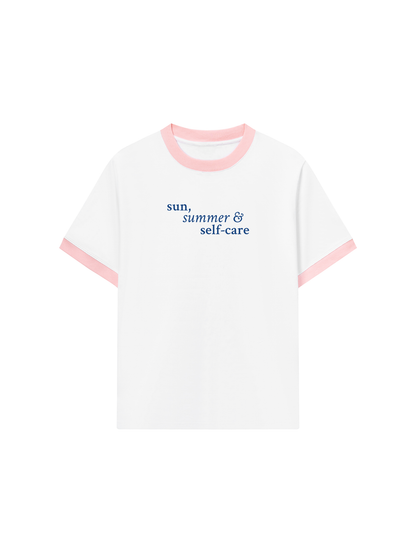 Áo Thun Ringer Relaxed Fit Sun Summer & Self Care