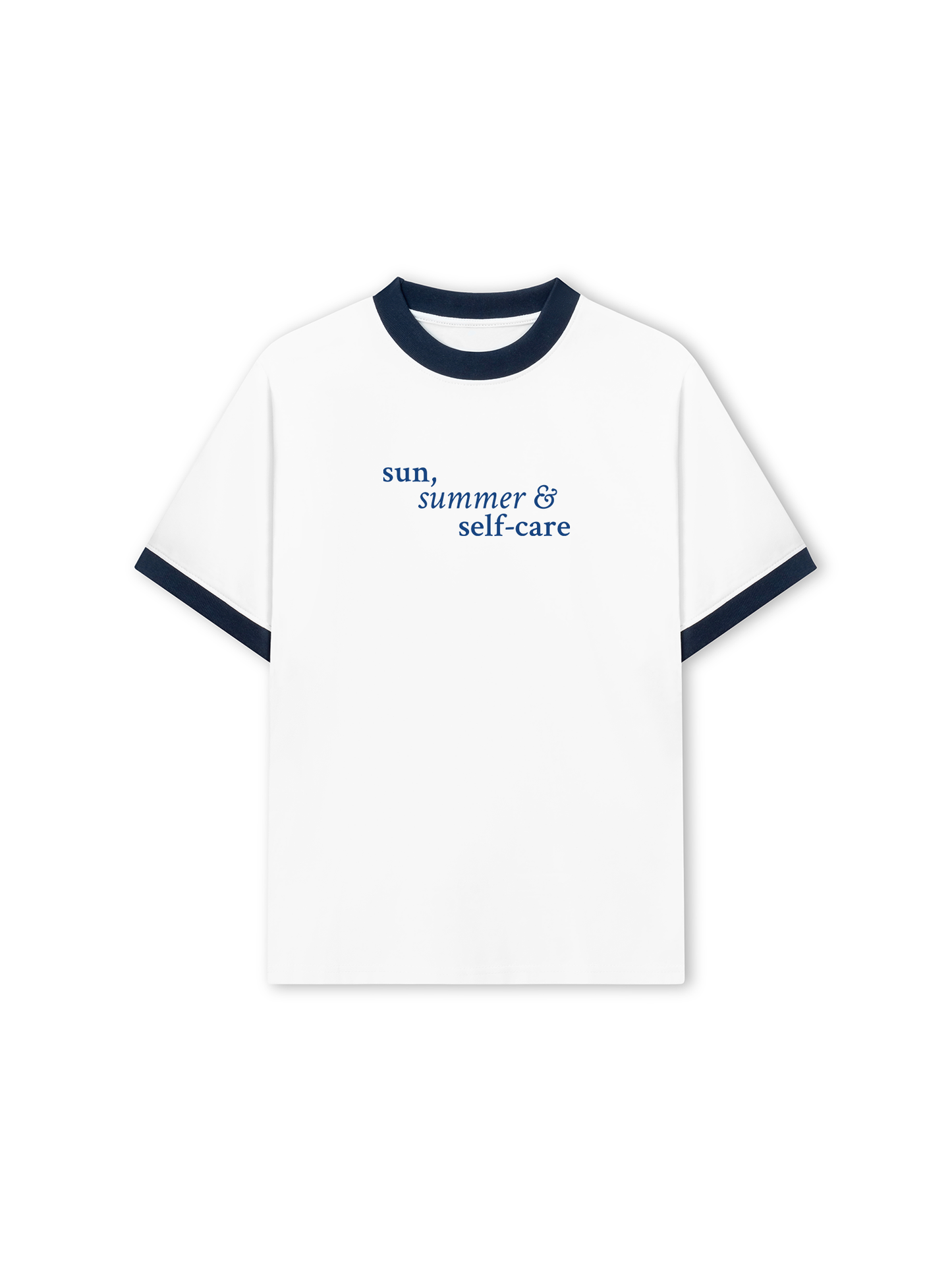 Áo Thun Ringer Relaxed Fit Sun Summer & Self Care
