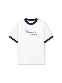 Áo Thun Ringer Relaxed Fit Sun Summer & Self Care