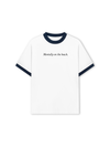 Áo Thun Ringer Relaxed Fit Mentally on the Beach