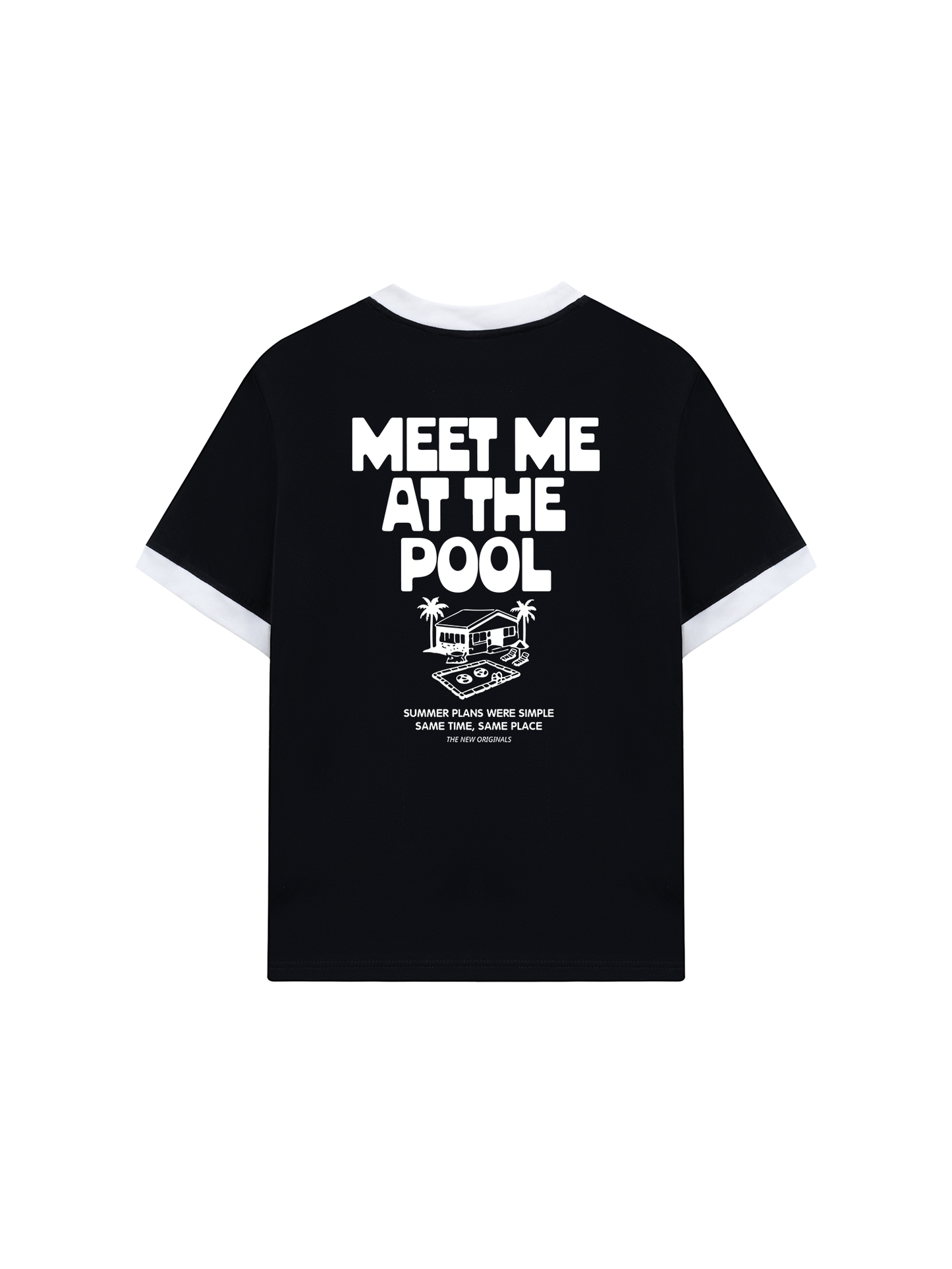 Áo Thun Ringer Relaxed Fit Meet Me At The Pool