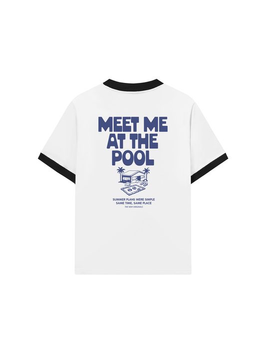 Áo Thun Ringer Relaxed Fit Meet Me At The Pool
