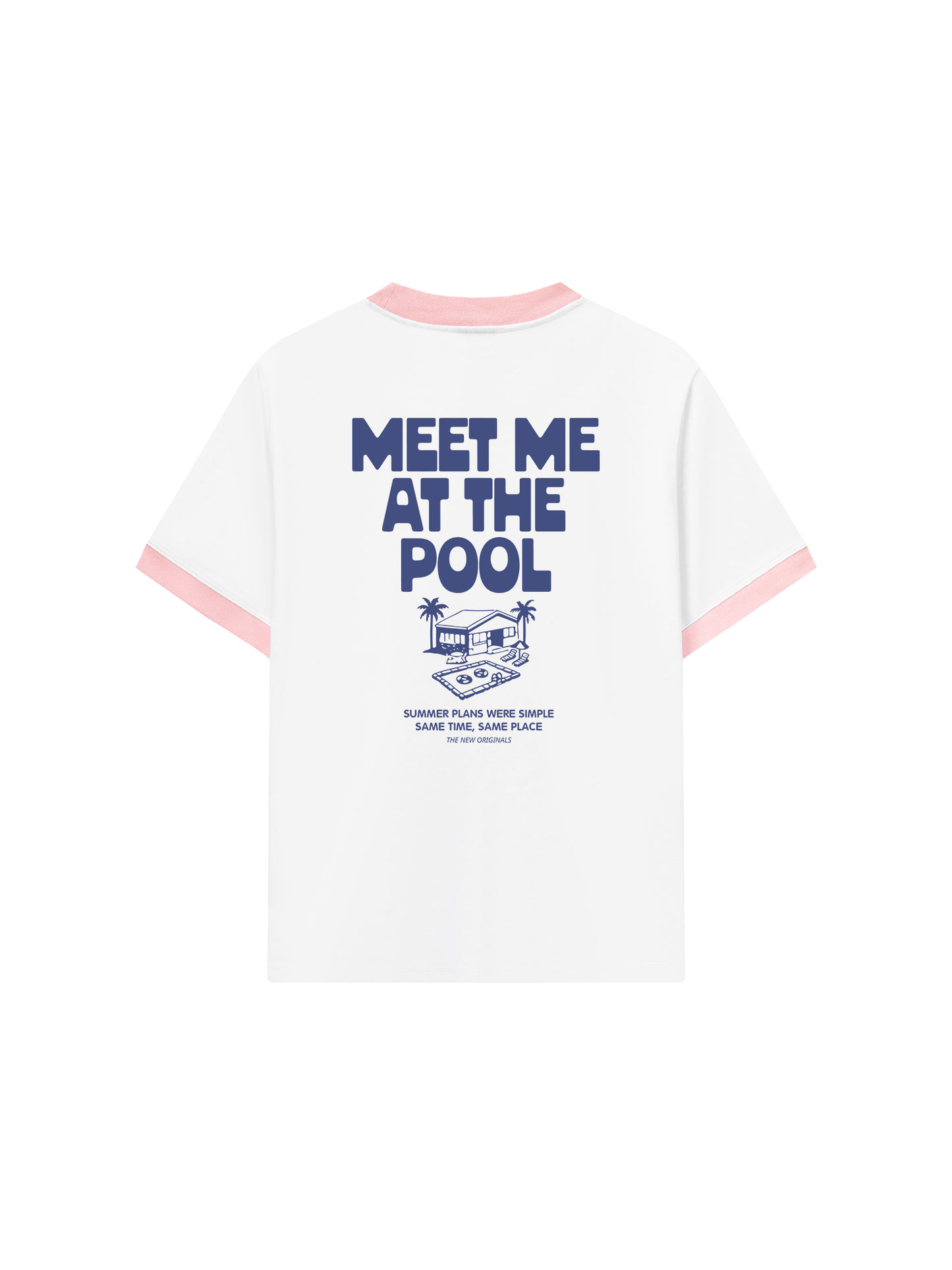 Áo Thun Ringer Relaxed Fit Meet Me At The Pool