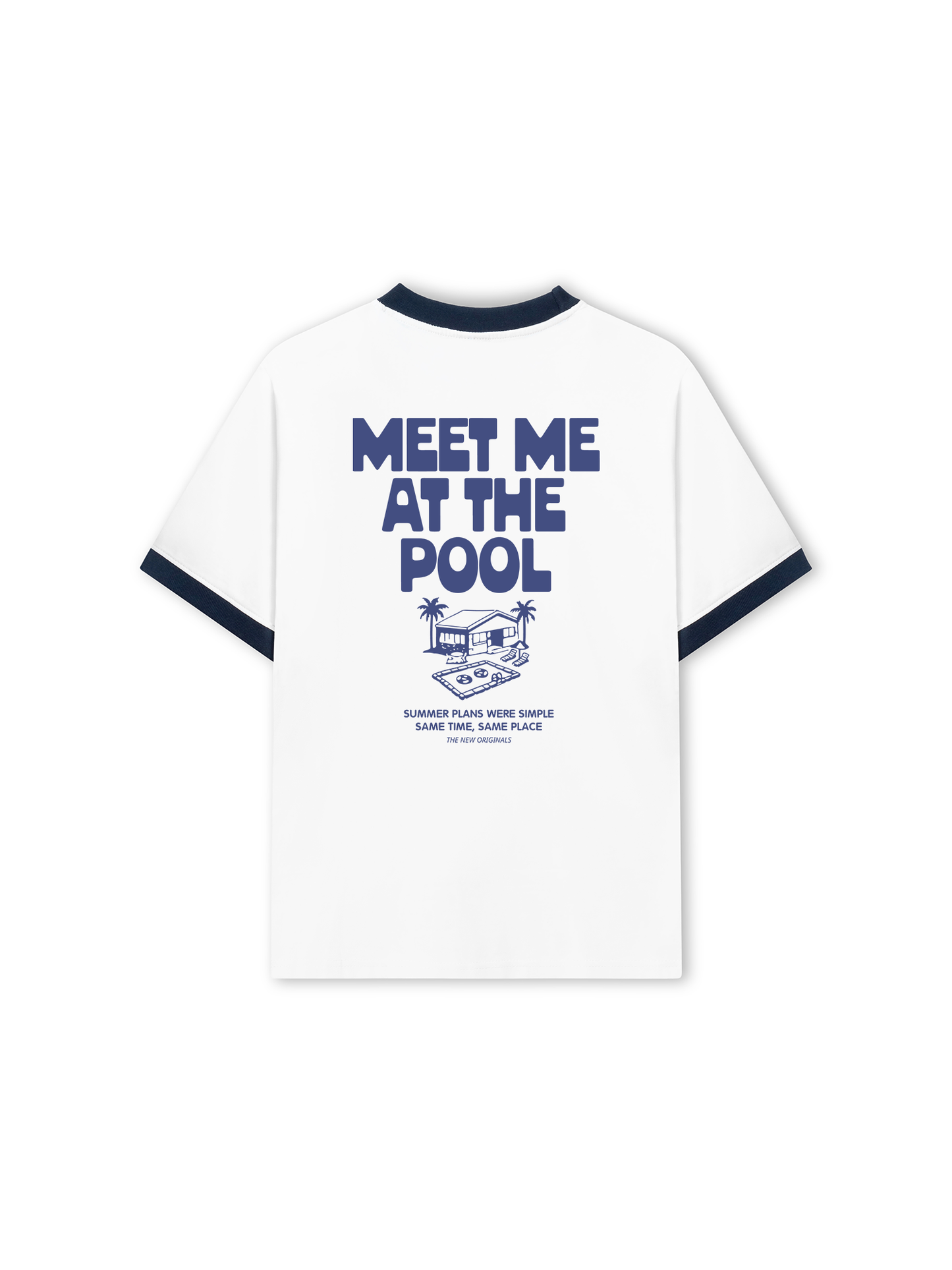 Áo Thun Ringer Relaxed Fit Meet Me At The Pool