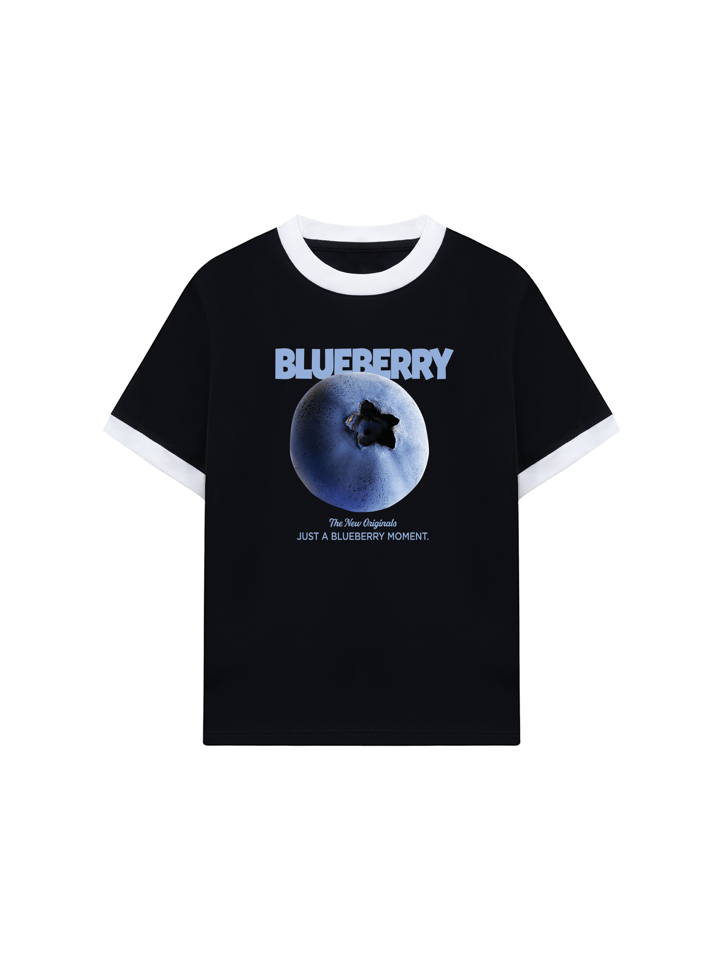 Áo Thun Ringer Relaxed Fit Blueberry Moment