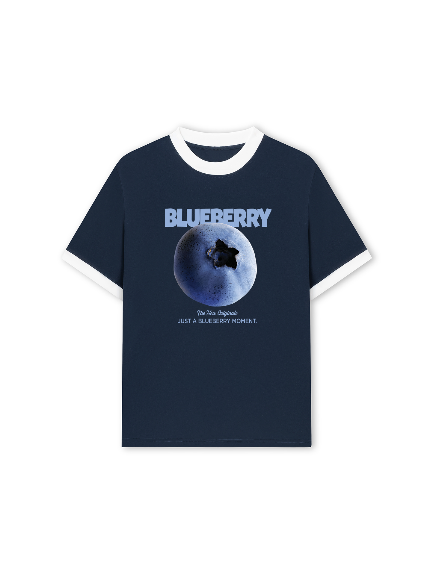 Áo Thun Ringer Relaxed Fit Blueberry Moment