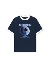 Áo Thun Ringer Relaxed Fit Blueberry Moment