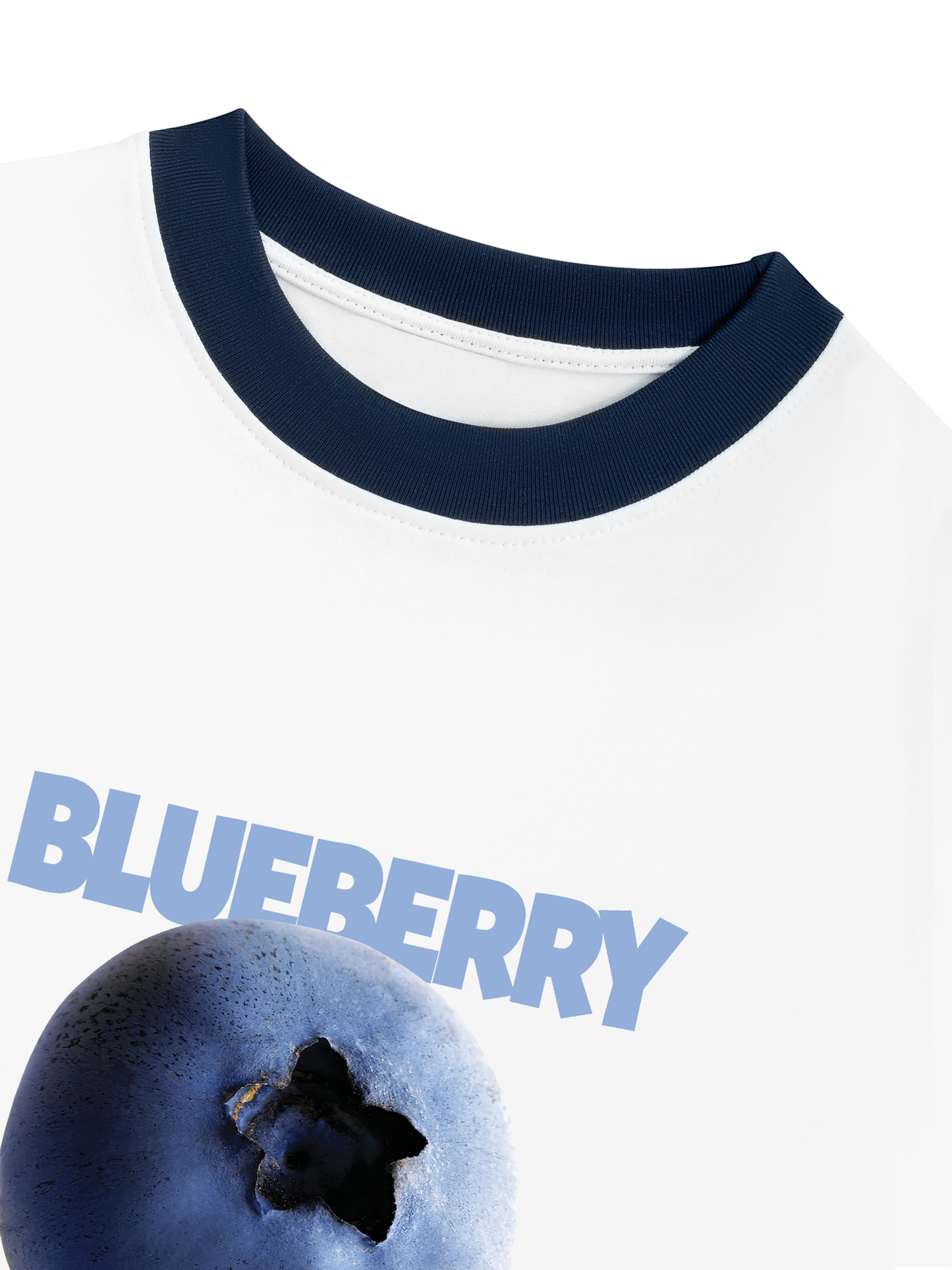 Áo Thun Ringer Relaxed Fit Blueberry Moment