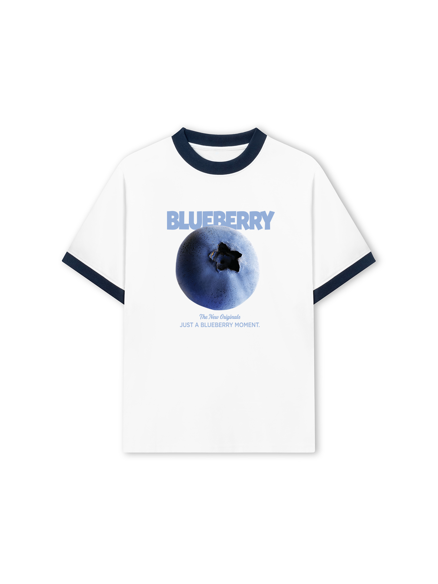 Áo Thun Ringer Relaxed Fit Blueberry Moment