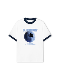 Áo Thun Ringer Relaxed Fit Blueberry Moment