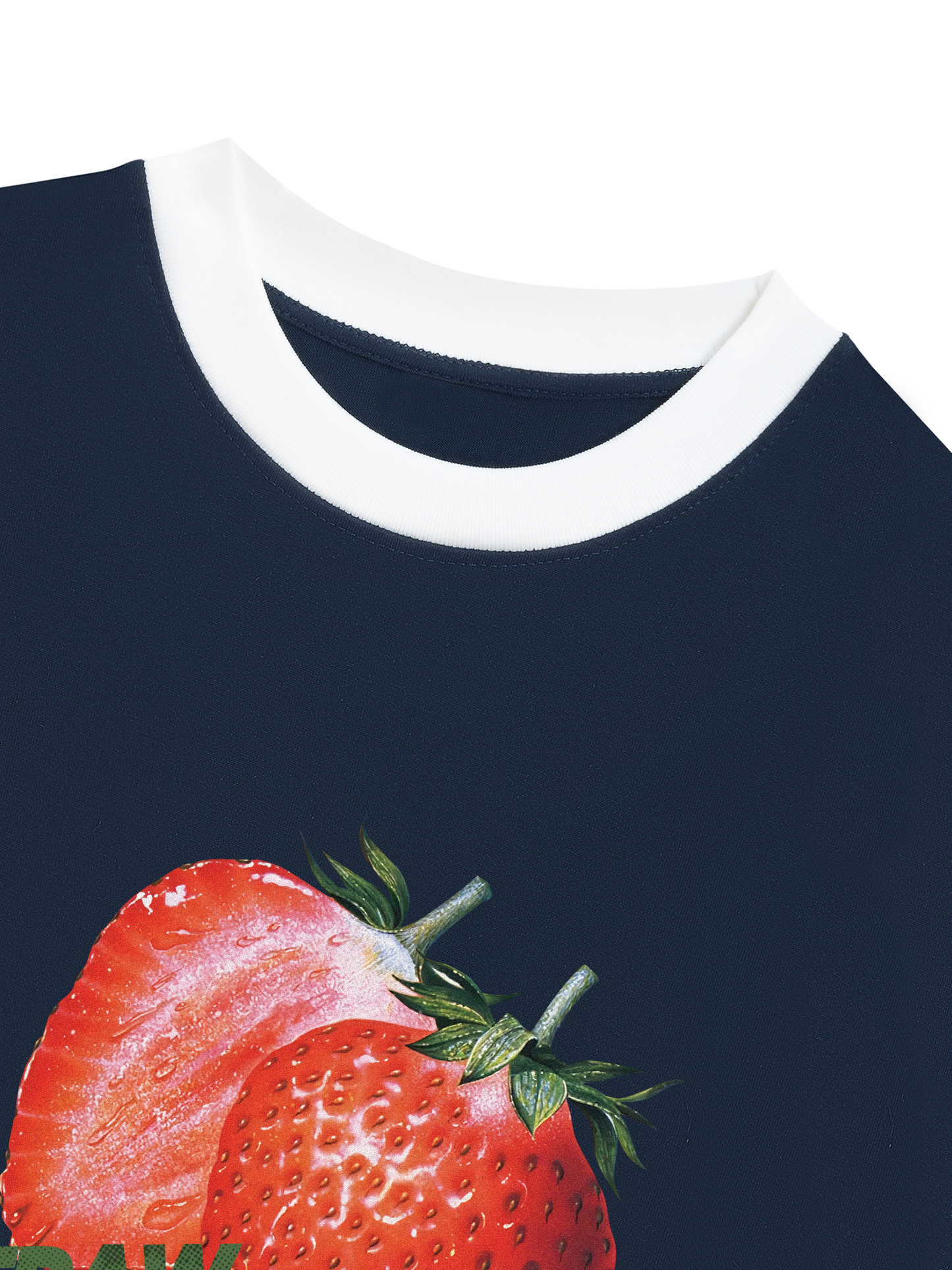 Áo Thun Ringer Relaxed Fit Strawberry