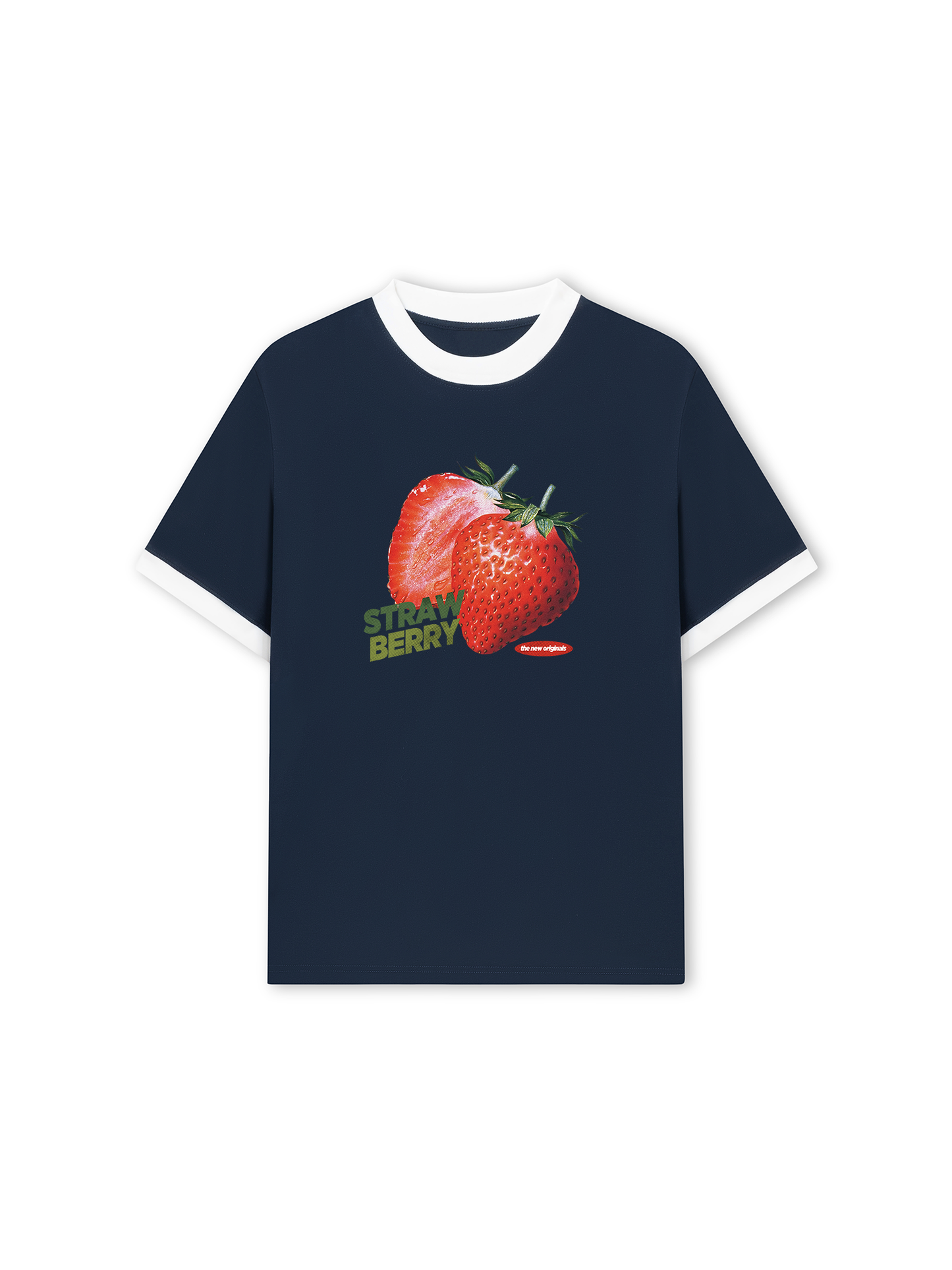 Áo Thun Ringer Relaxed Fit Strawberry