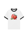 Áo Thun Ringer Relaxed Fit Strawberry