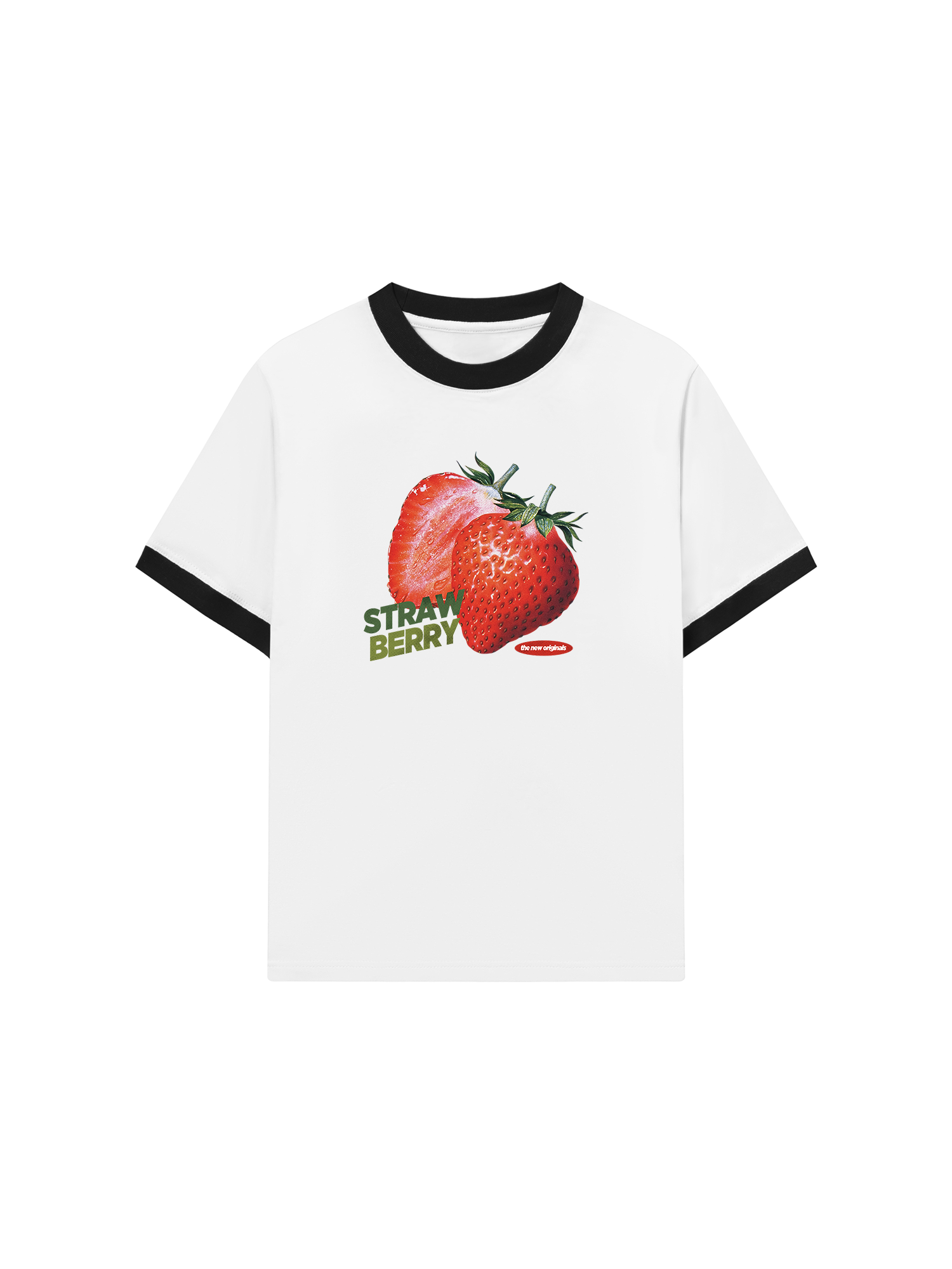 Áo Thun Ringer Relaxed Fit Strawberry
